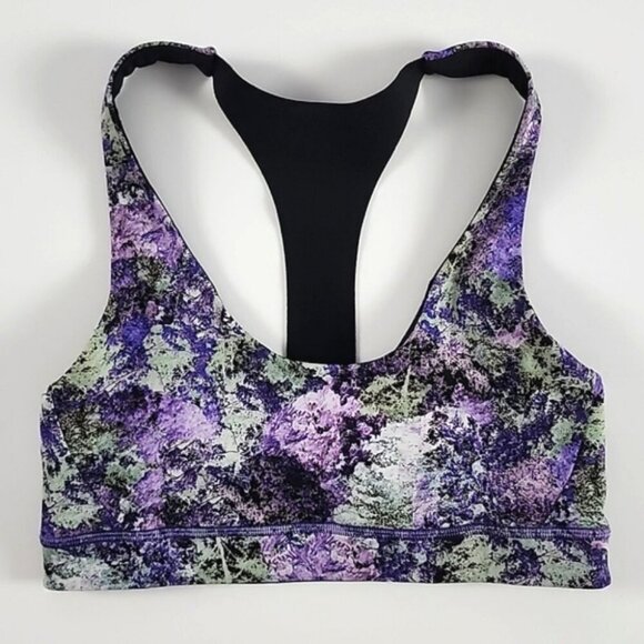 Lululemon Break Free Nulux Vivid Purple Sports Racerback Bra Scoop Neck Size 6 - Picture 2 of 12